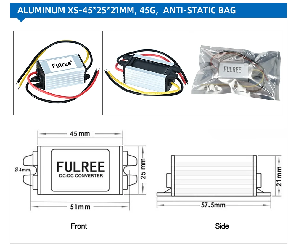 DC 12V 24V to DC 5V 6V 9V 3.3V 3.7V 4.2V 7.5V 3A 5A Car Buck Voltage Power Converter Regulator 12 24 Volt Step Down 5 6 9 Volt