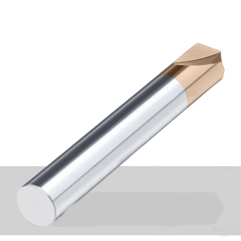 BEYOND HRC55 2 Flute Chamfering Cutter Dilapisi Carbide Tungsten Steel Chamfer End Mills 90 ° 60 ° 120 ° CNC Center 3-20Mm
