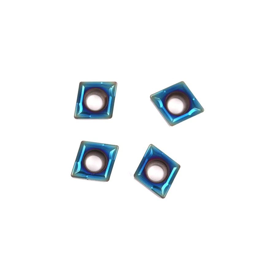 10Pcs CCMT060204 NK9010 CCMT060208 NK9010 Interne Draaigereedschap Nano Blauw Hardmetaal Snijgereedschap Cnc Draaibank Draaien Insert