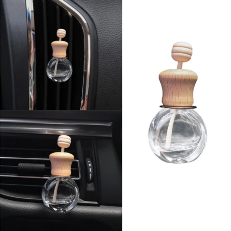 New Home Car Air Vent Perfume Clip Bottle Refillable Car Hanging Air Freshener Perfume Diffuser Fragrance Bottle Aroma Burner