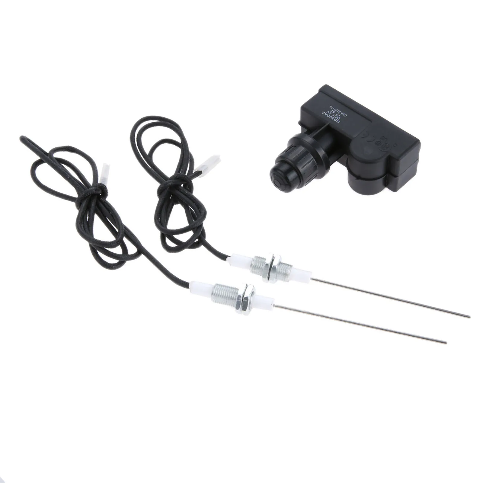 3pcs/kit Grill Parts Pro Universal Electronic Igniter Kit Two Exits with Spark Plug Wire Length 1 Meters Outdoor Gas Grills BBQ