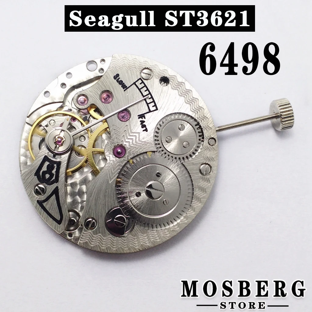 

17 Jewels Watch Movement Fit Seagull ST3621 6498 Hand Winding Mechanical Watches Accessories Parts