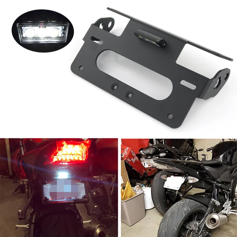 Für bmw s1000rr 2015-2019 s1000r 2015-2018 hp4 2013-2018 motorrad heck hinten ordentlich kennzeichen halter kotflügel abscheider kit