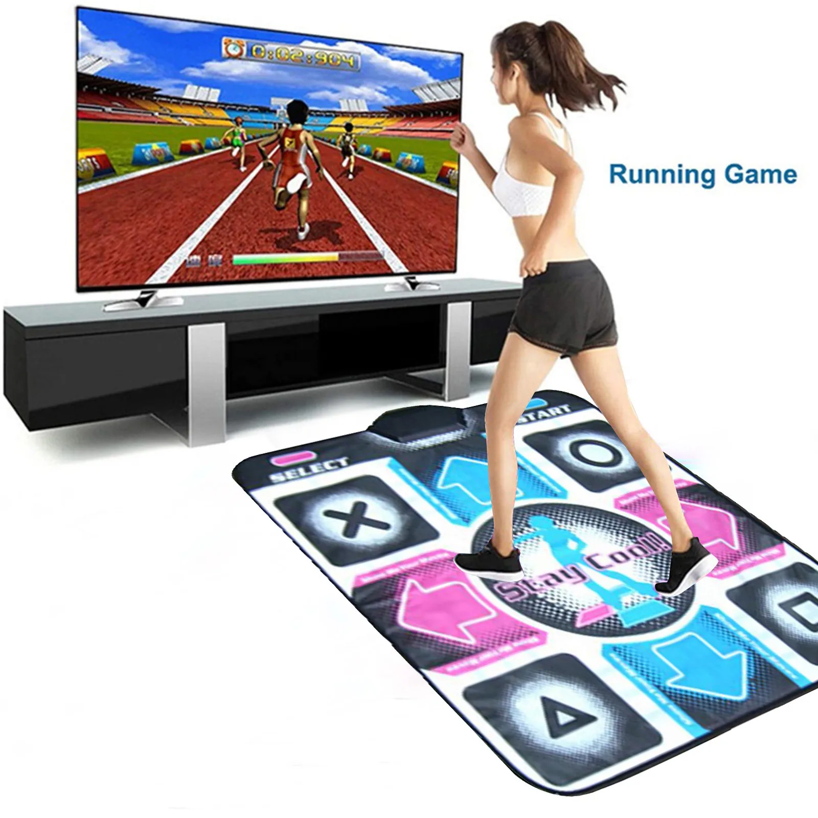 

Non Slip Dancing Step Dance Mat Pad Motion Sensing Wireless Accurate Foot Print Game Mats Fitness Game Pads USB PC Dancing Mat