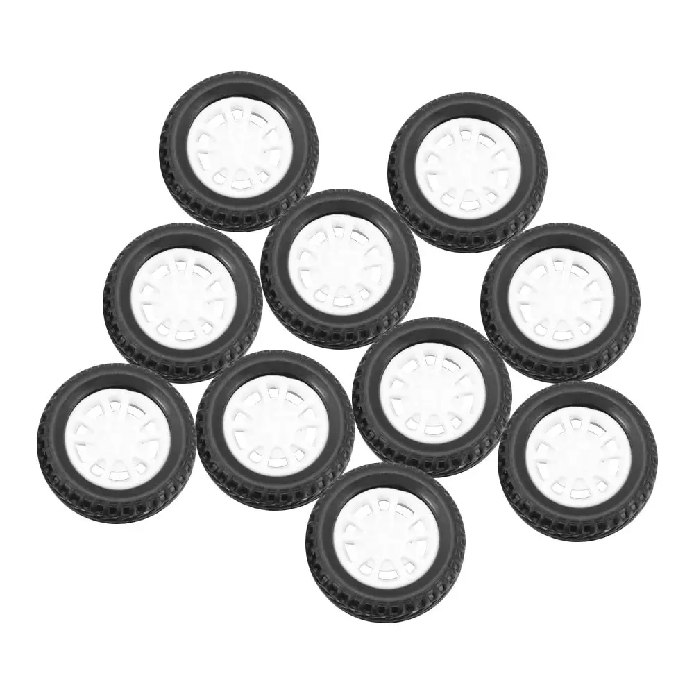 4 Pcs Tires Upgrade Wheel Rim Wheel Hubs Rubber Tires RC Car Spare Robot High Quality DIY Children Gift Toys Parts Accessories