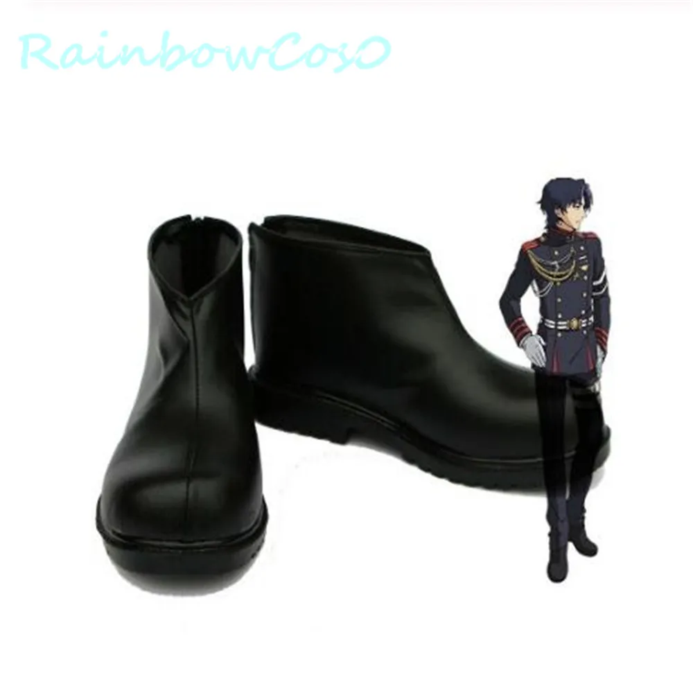 Seraph of the End Guren Ichinose Cosplay zapatos botas juego de Navidad Anime HalloweenW906