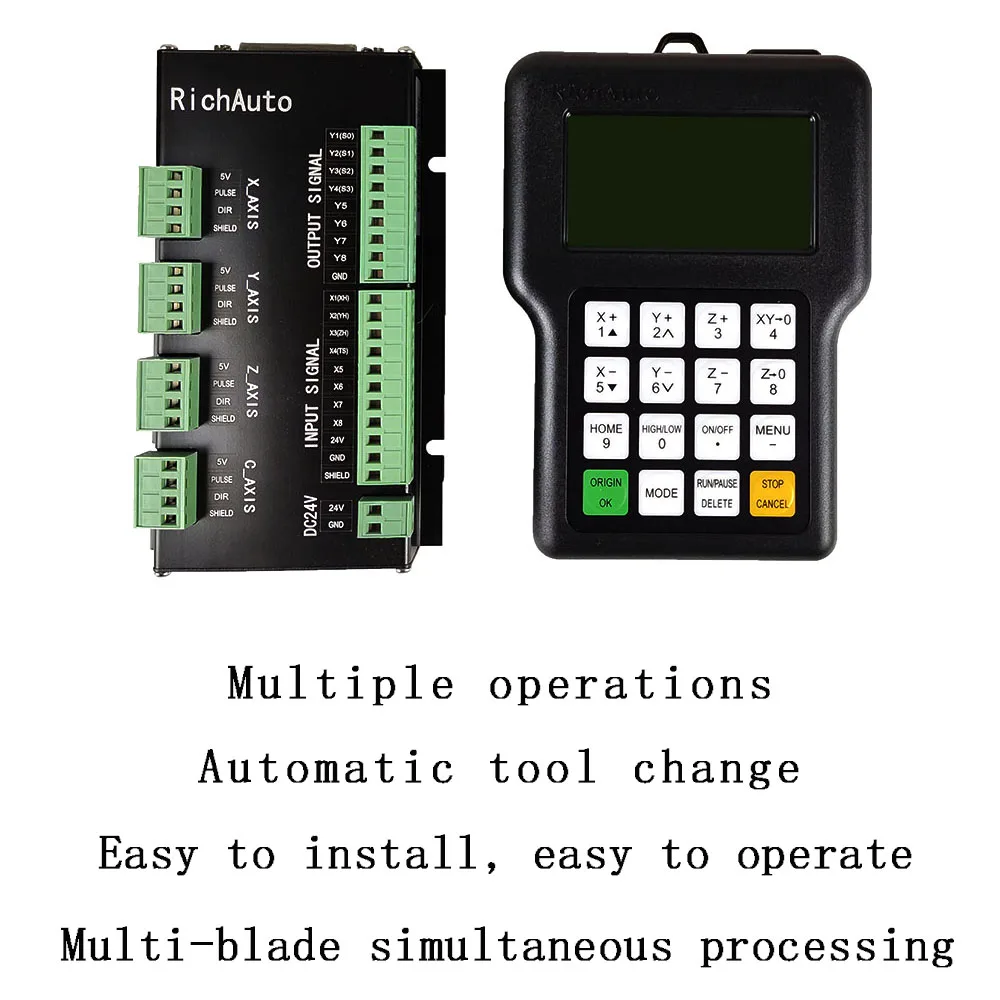 RichAuto DSP A11 CNC controller A11S A11E 3 axis Motion Controller remote For CNC engraving and cutting English version