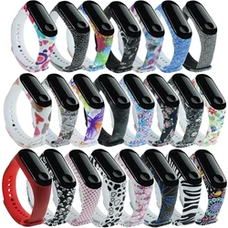 Sport Strap For Xiaomi Mi Band 6 7 8 Silicone Wristband Replace Mi band 5 Graffiti style Bracelet For Mi Band 6 band 7 straps