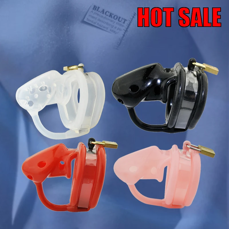 BLACKOUT Male Latest Design Bird Locked Pico Massage Silicone Soft Spikes Male Chastity Device Small Cage Penis Belt BDSMA128