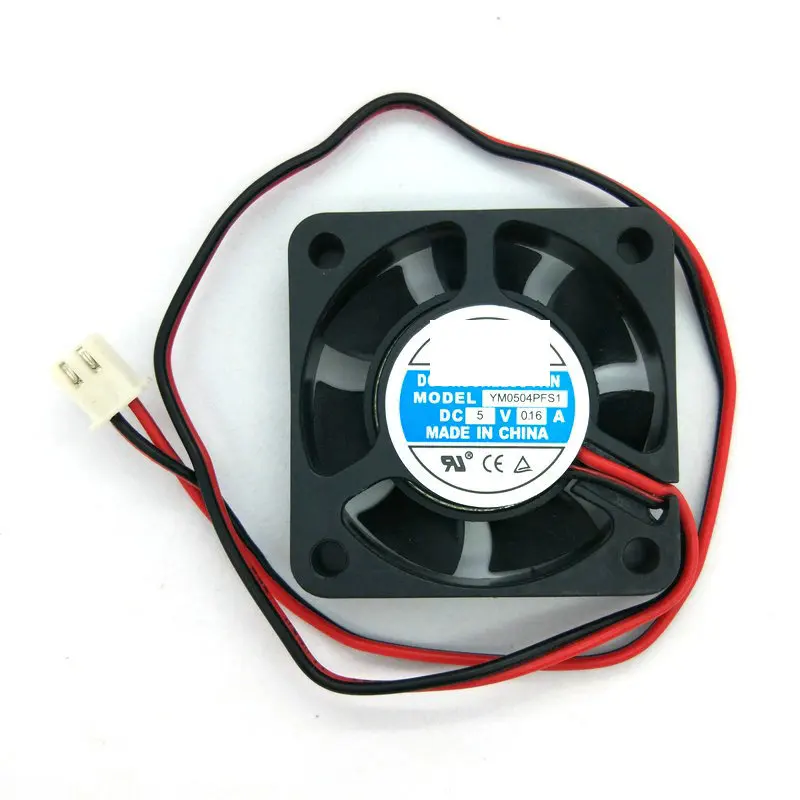 Original YM0504PFS1 DC5V 0.16A 40x40x10MM 4cm 2Lines cooling fan