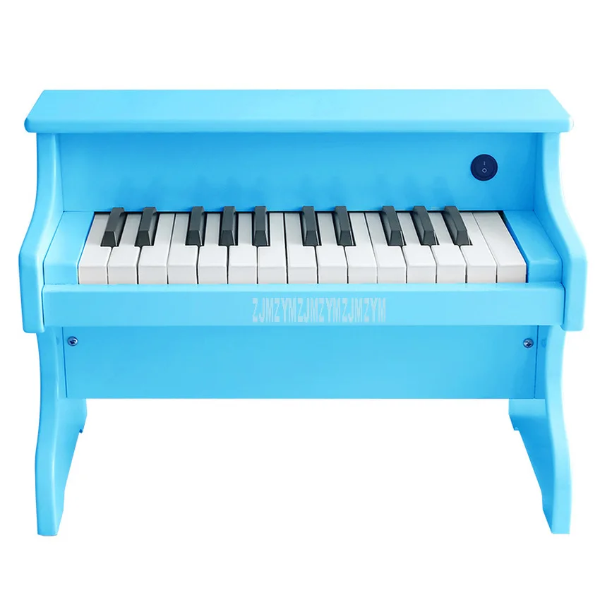 25-Key Children Kids Electronic Keyboard Electric Wooden Piano Toy Musical Instruments Educational Toy Birthday Gift ESM-2518