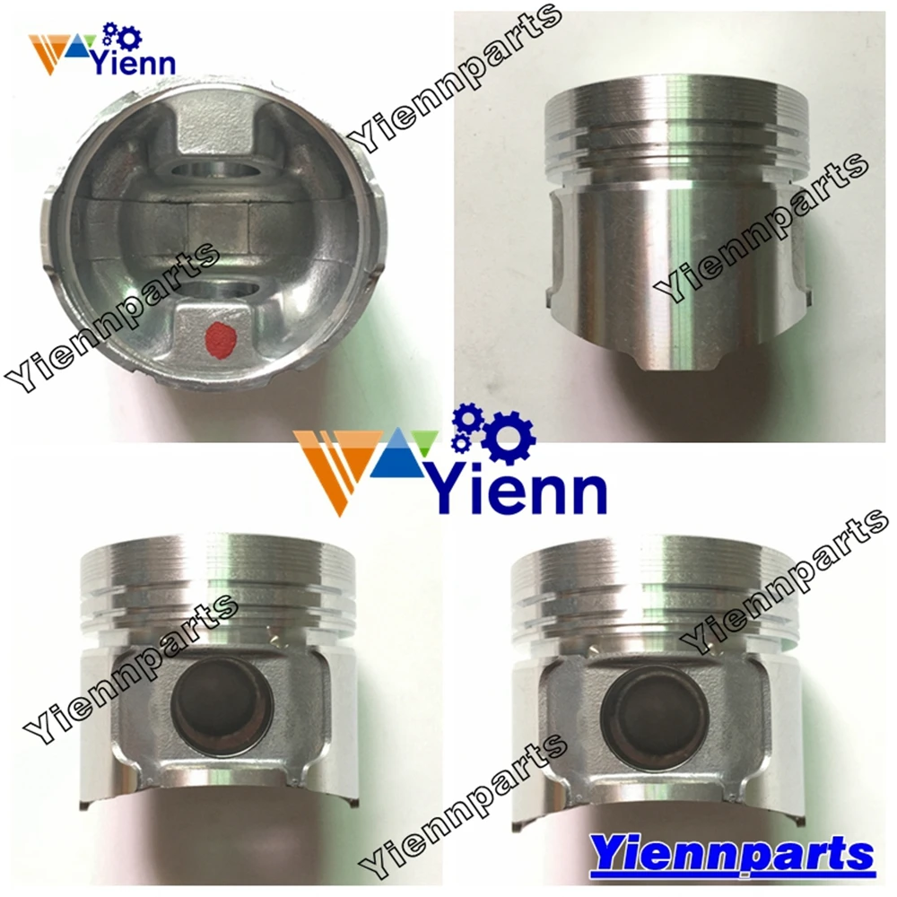 For Yanmar 2TN66 Piston Kit With Ring Set B08-3 SV08 VIO10 B1U-1 C25 Daewoo Solar 010 Komatsu PC03-2 Excavator Engine Repair