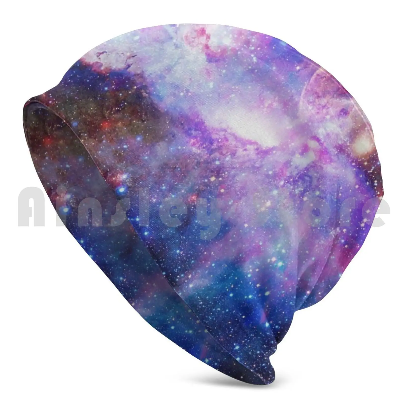 Overwhelmed Universe Beanies Pullover Cap Comfortable Space Sky Nebula Universe Star Night Abstract Astronomy Cosmos