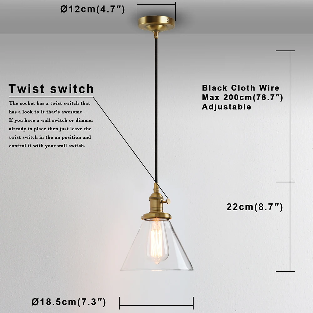 permo-vintage-industrial-pendant-light-with-funnel-flared-clear-glass-shade-single-light-ceiling-fixture-for-home-decor