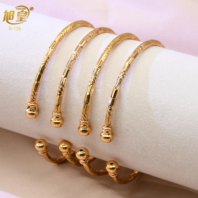 XUHUANG African Jewelry Cuff Bangles For Women Adjustable Gold Plated Bangles Hard Bracelets Dubai Indian Jewellery Wedding Gift