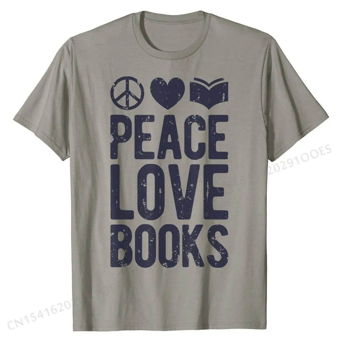 Peace Love Books T shirt Book Lovers Funny Reading Tee Gift T-Shirt Tshirts Tops T Shirt Special Cotton Design Normal Mens