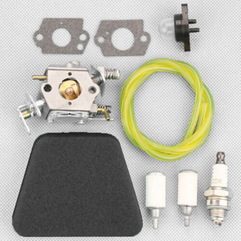 9pcs/pack Carburetor Gaskets Kit For McCulloch Mac 333 335 338 435 436 438 440 Spare Parts Air Fuel Filter Spark Plug