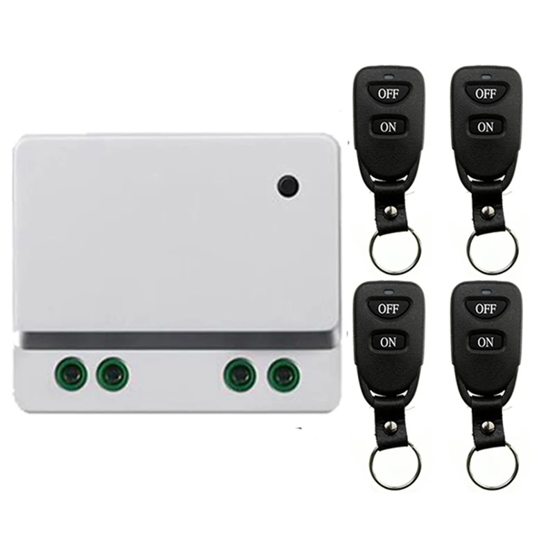 لاسلكي للتحكم عن بعد مفتاح الإضاءة 10A التتابع الناتج راديو التيار المتناوب 110 فولت 220 فولت 1CH 1CH وحدة الاستقبال + حزام مشبك الارسال
