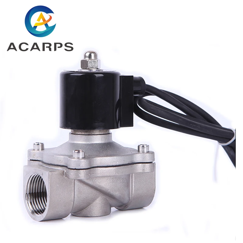 Low Pressure Normally Closed Stainless Steel Solenoid Valve 24v DN32 1-1/4inch for Musical Fountain