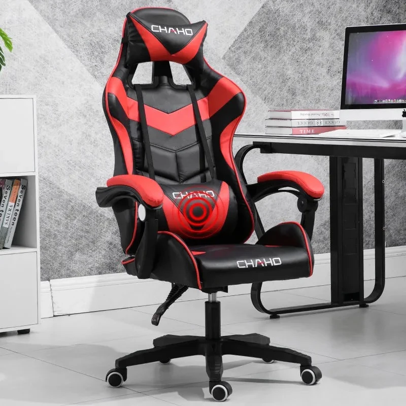 Wcg Gaming Stuhl Haushalt Sessel Ergonomische Computer Stuhl Hause Büro Stühle Lift und Swivel Funktion Verstellbare Fußstütze