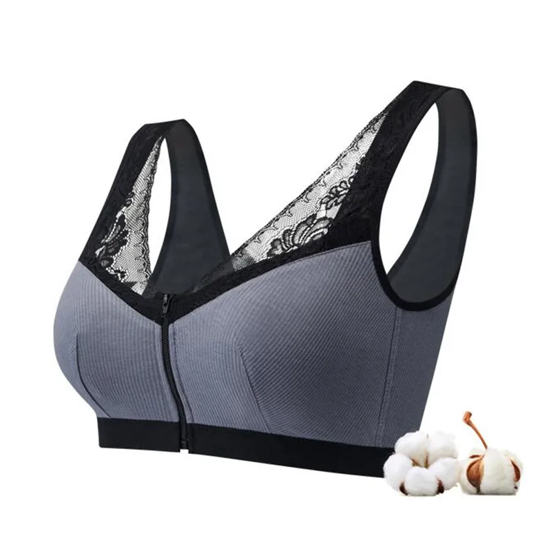 H4654 Breast Prosthetic Bra After Breast Cancer Surgery Without Steel Ring Summer Mastectomy Special Front Buckle Underwear Bras