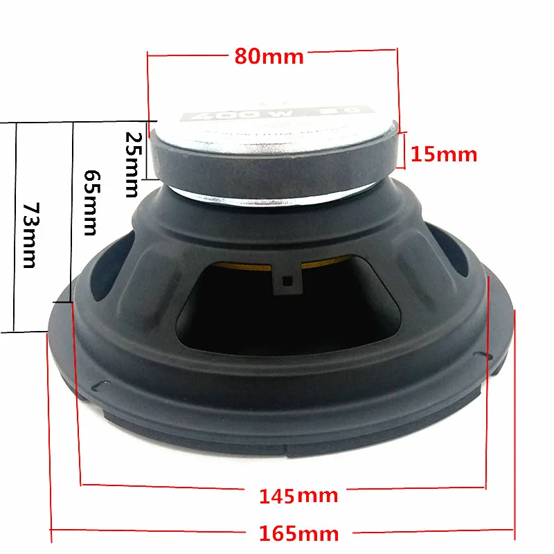 I KEY BUY High Quality Hifi Speaker 6.5 Inch 300 W 8 Ohm PP Cone Auto Mid-Range For Acoustic Stage Home Theater Louder