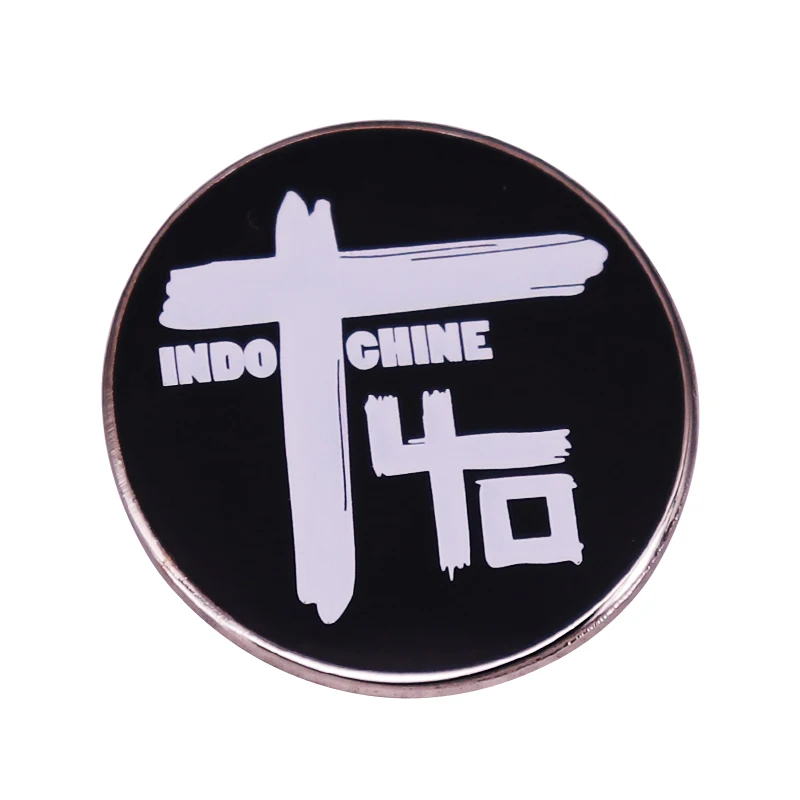 French popular rock and new wave band Indochine Enamel pin Brooch music Metal Badge