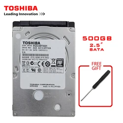 TOSHIBA-SATA2 Disco Rígido Interno, 500GB, 2,5 