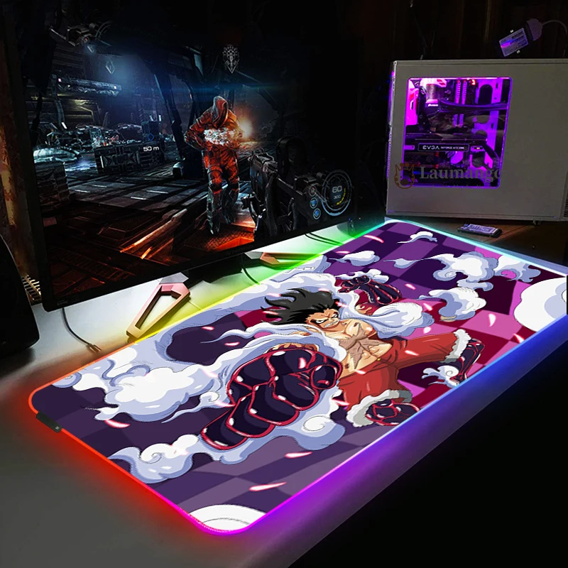 Luminescence Mouse Pad Gamer Gaming Table Rgb Deskmat Keyboard Pc Complete Rug Office Xxl Large One Piece Mousepad Company Mat