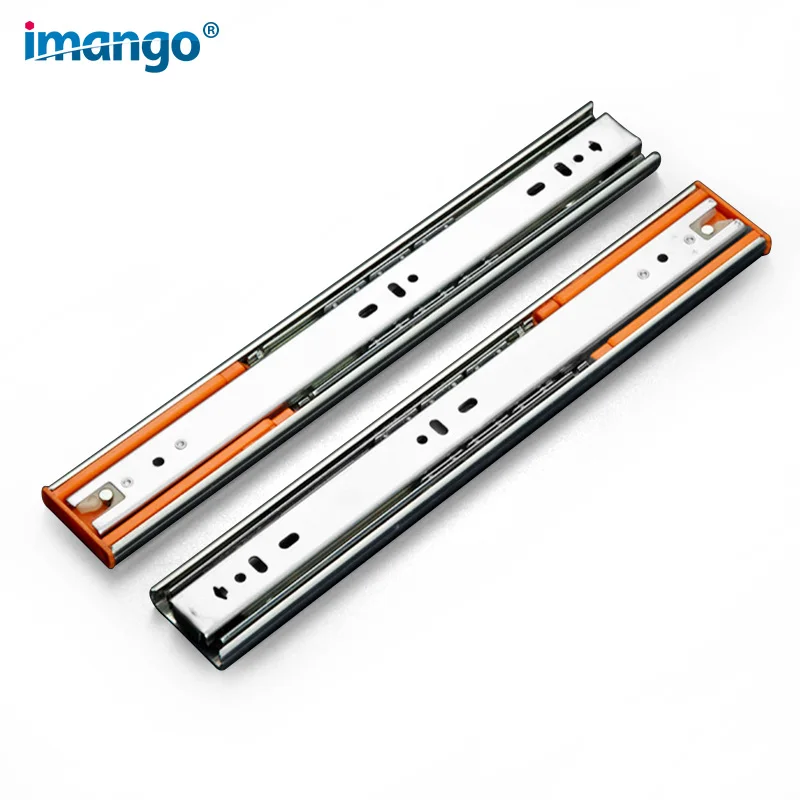 

12"-22" inch Drawer Slides, Silent Buffer Damping Slide Stainless Steel Cabinet Drawer Self locking Rails 30-55cm 1 Pair (2pcs)