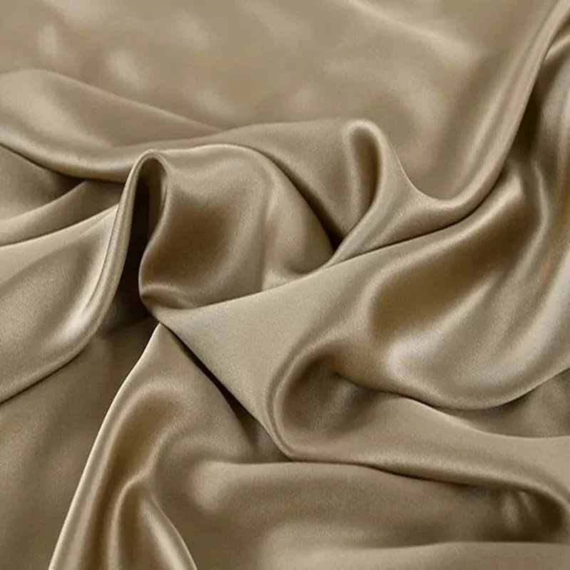 5 Meters 19 mm Pure Silk Satin Fabric Super Width  280 cm 110 Inches Silvery Color  For Bedding  Sheet Small wholesale