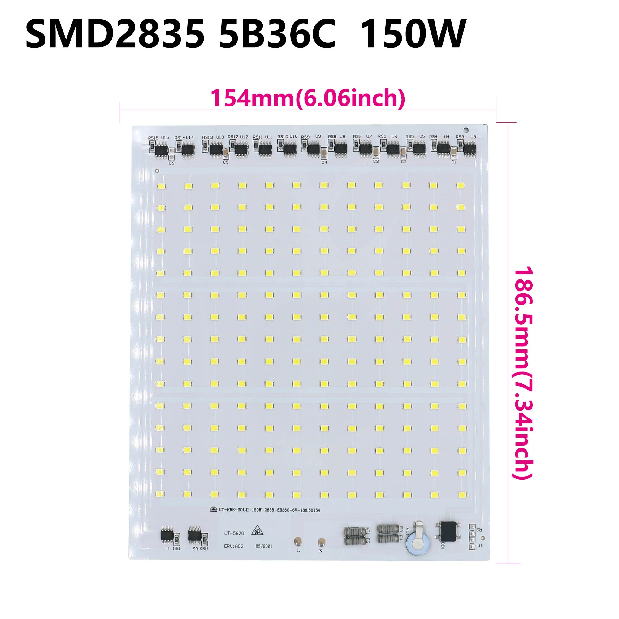 Imagem -03 - Chip Led Cob Ac220v Nenhuma Necessidade Motorista 10w 20w 30 50 100w150w 200w Led Módulo Leds para Solda Led Matriz 220v Peças Smd2835