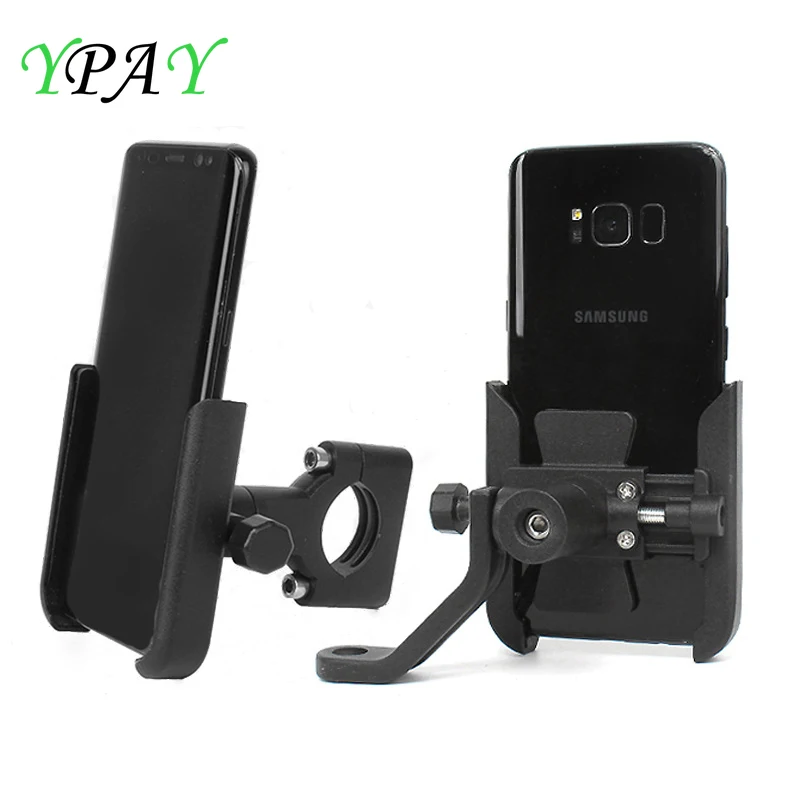 

SMOYNG Aluminum Bicycle Motorcycle Phone Holder Handlebar Adjustable Moto Bike Rearview Mirror 4-6.7 mobile support phone Mount