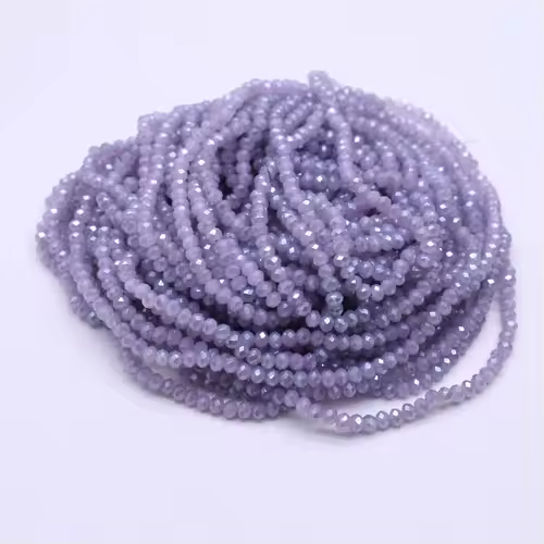 Yanqi 2 3 4mm Rondell Austria Faceted Crystal Beads Round Glass Beads Loose Spacer Beads for Jewelry Making DIY - Image 29