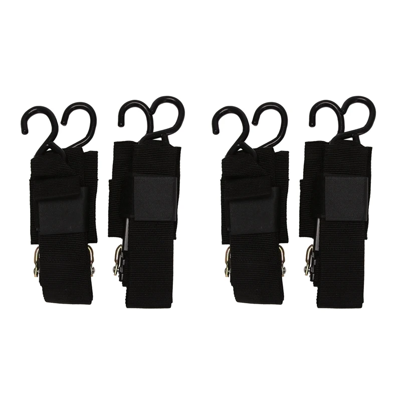 4 Pcs Boat Transom Tie Down Straps to Trailer Buckle Strap for Marine Jet Ski PWC Trailers,1200 LBS Capacity