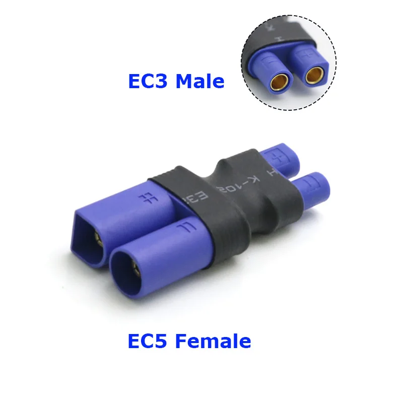 2er-Set Adapter XT30 XT60 XT90 Traxxas T-Stecker Deans EC5 EC3 Buchse auf Stecker HXT 4MM Steckverbinder RC Lipo Akku Steuerungsteile DIY – Detail 6