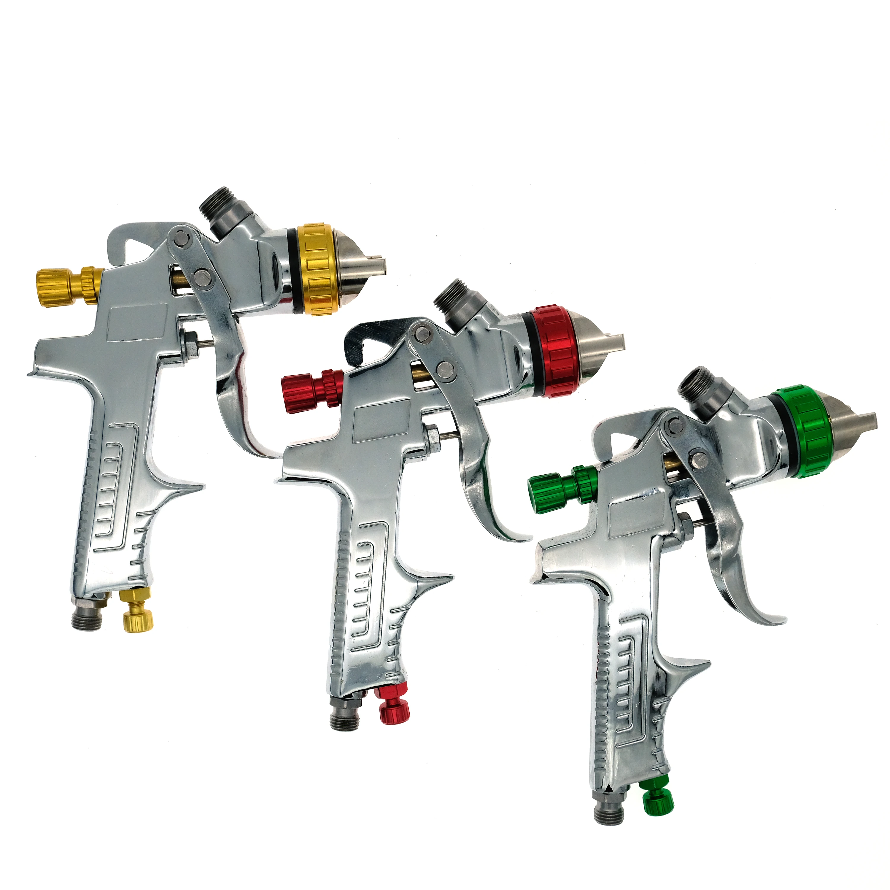 Imagem -02 - Hvlp Gravity Feed Pistola de Pintura Fabricante Outlet 1.3 1.4 1.7 mm Bico W-960 Pistola de Pulverização com 600ml Pote de Plástico