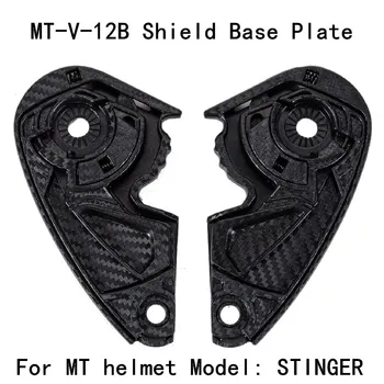 Support en verre pour casque MT STINGER THUNDER 3 SV, pièces de rechange, plaque de base pour pare-brise de casque, support en verre MT-V-12
