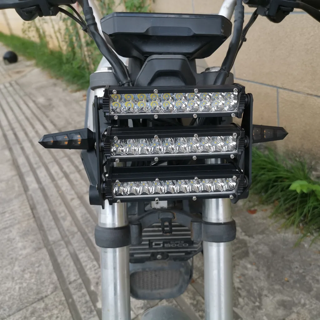 Led Super Bright Headlamp For Super Soco TS TC MAX 12V Headlight  Electric Motorcycle Modified Parts