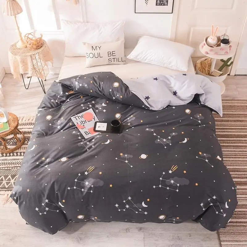 

2019 New Product 1pc 100%Cotton Pastoral Style Flowers Colorful Printed Duvet Cover