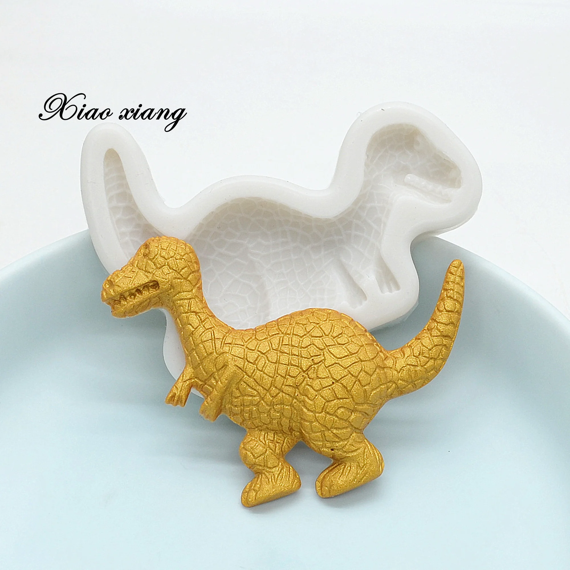 3D Dinosaur Silicone Mold Candy Chocolate Fondant Molds Baby Birthday Cake Decorating Tools DIY Cookie Baking Mould