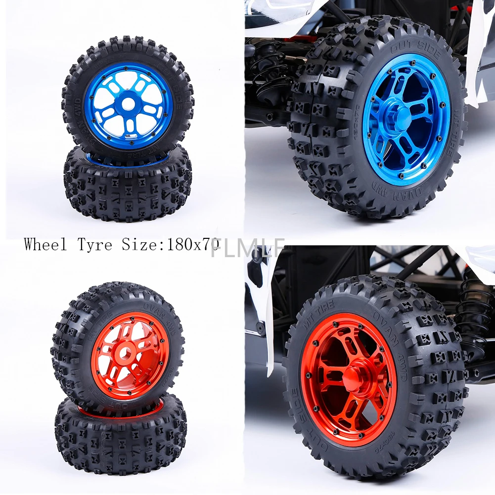 

Gabu Third-generation Wasteland Tire with CNC Metal Wheels Upgraded Waterproof Lining Fit 1/5 Losi 5ive-t Rovan LT King Motor X2