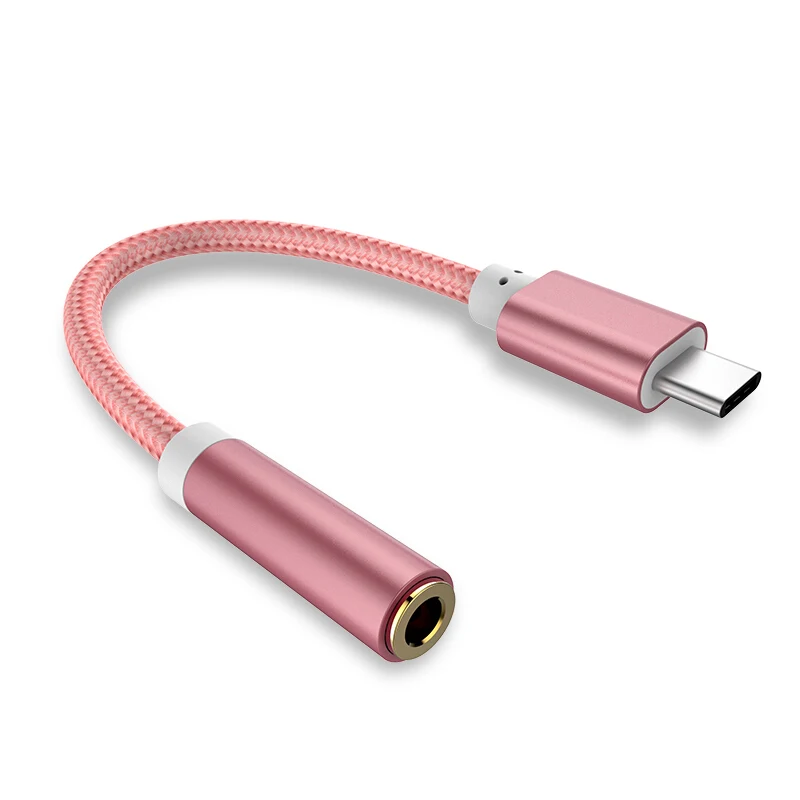 USB Type C To 3.5mm Headphone Cable Adapter Earphone Converter USB-C To 3.5mm Jack Aux Cable For Mobile Phone Adapters