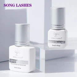 SONG LASHES Eyelash Extension Glue Individual False Lashes Transparent Clear Adhesive Kit for Professional Use 1-2 Sec Dry Time