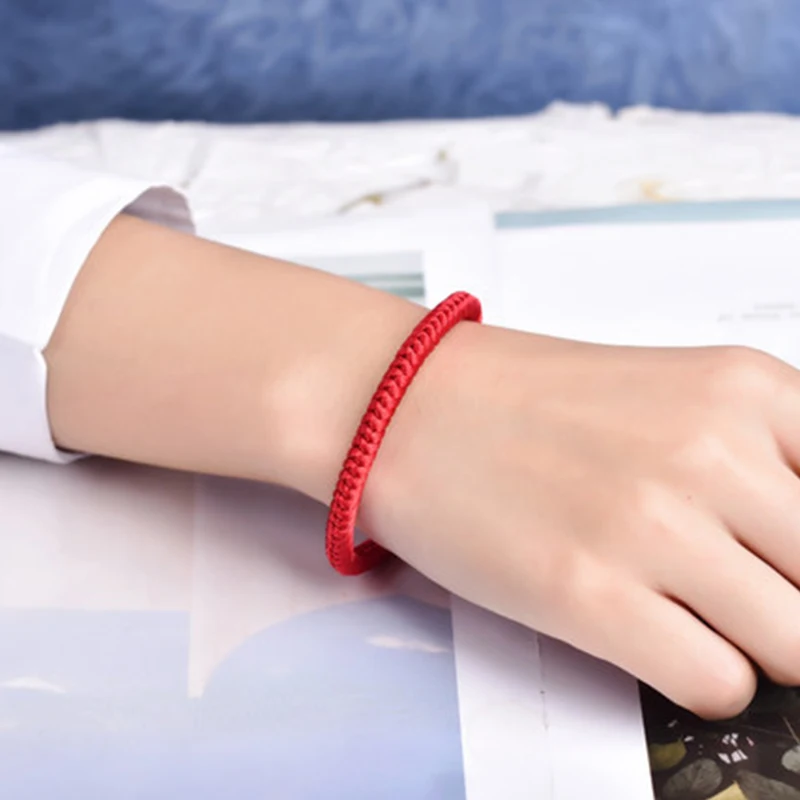 Red String Thread Bracelet Women Men Good Lucky Rope Handwoven Knots Prayer Bracelets Adjustable Size Charm Jewelry Lover\'s Gift
