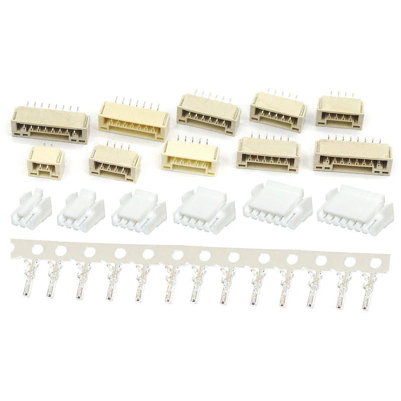 

10set GH1.25 with lock Connector Socket Pin Header Vertical Horizontal Housing terminal 2P 3P 4P 5P 6P 7P 8P Terminal