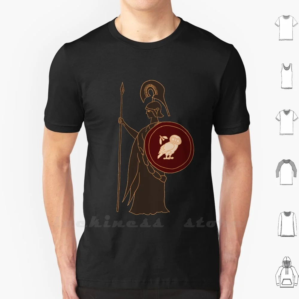 Athena - God Of Wisdom And Strategy T Shirt Big Size Athena Owl Wisdom Goddess Ancient Greece