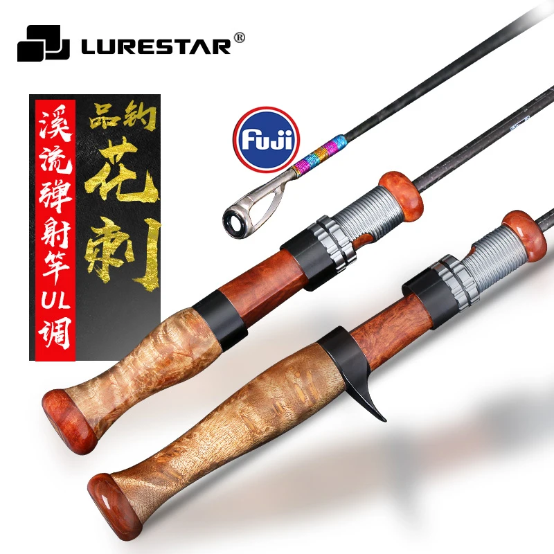 UL MF 1.4m Travel Fishing Rod Fuji-A Rings Wobblers Fish Tackle Closed Length 47cm Spinning/Baitcasting 4 Sections Stream