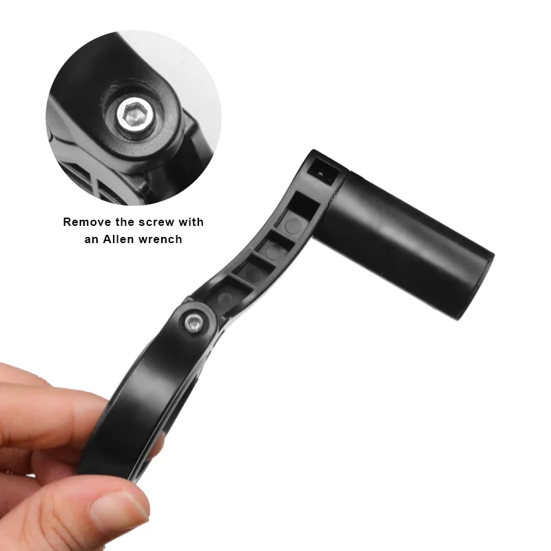 Bicycle Handlebar Extended Bracket 7-Shaped Bar Mount Mountain Road Bike Computer Lamp Extender Holder Cycling Accessories