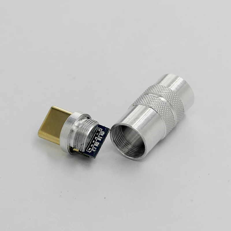 USB 3.1 جاك ذكر نوع C موصل مقبس محول مع قذيفة معدنية لكابل شاحن سريع اليدوية